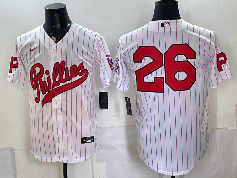 Men 2026 Philadelphia Phillies #26 white Game Nike MLB Jersey 080600->philadelphia phillies->MLB Jersey